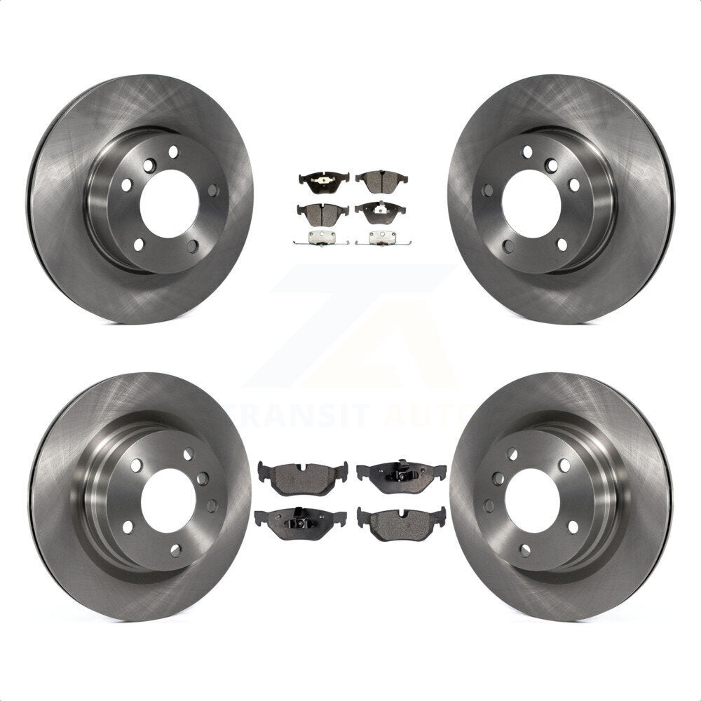 [Avant + Arrière] Kit de Disque et plaquette (semi-métallique) de frein pour 2007 BMW 323i avec 312mm Diameter Rotor K8F-101275 par Transit Auto