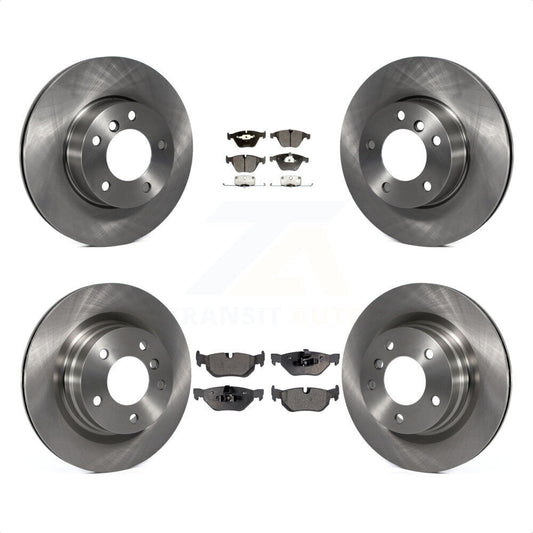 [Avant + Arrière] Kit de Disque et plaquette (semi-métallique) de frein pour 2007 BMW 323i avec 312mm Diameter Rotor K8F-101275 par Transit Auto