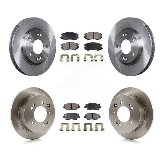 [Avant + Arrière] Kit de Disque et plaquette (semi-métallique) de frein pour 2010 Hyundai Elantra Sedan From 03 23 10 K8F-101279