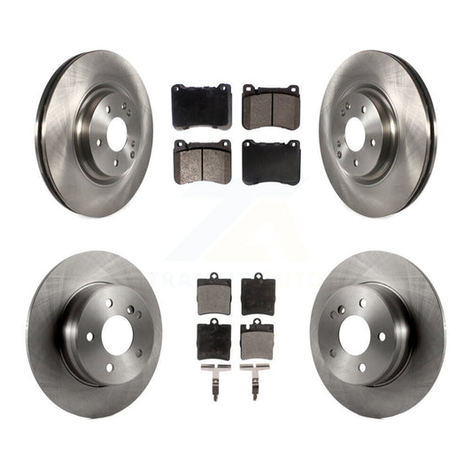 [Avant + Arrière] Kit de Disque et plaquette (semi-métallique) de frein pour Mercedes-Benz C230 CLK350 C320 SLK350 SLK300 K8F-101290