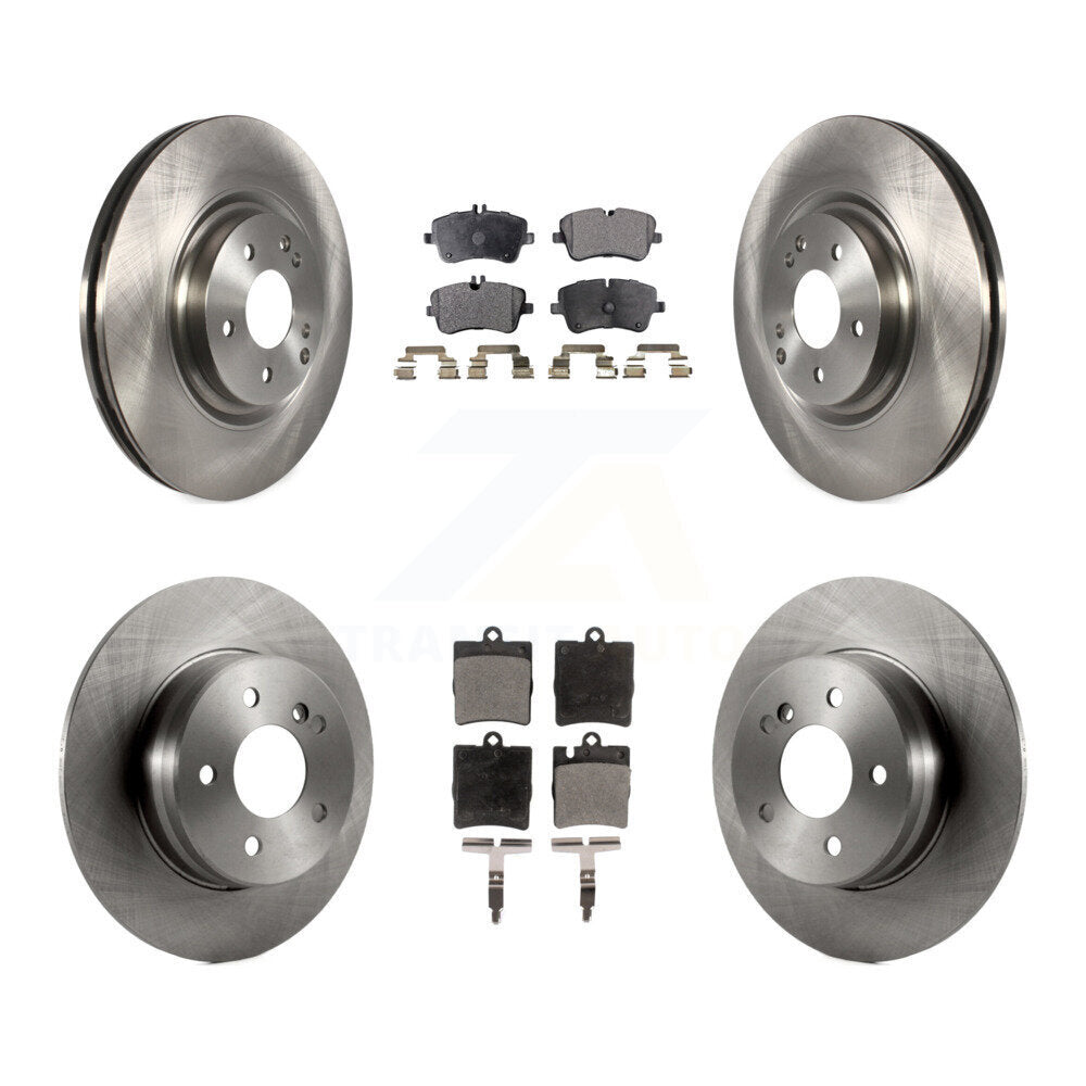 [Avant + Arrière] Kit de Disque et plaquette (semi-métallique) de frein pour 2004 Mercedes-Benz C320 Wagon Coupe avec RWD avec Sport Package K8F-101293