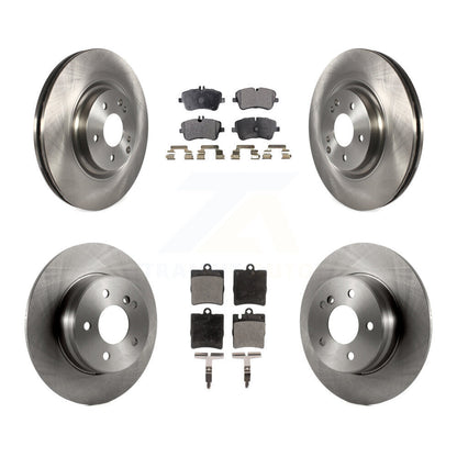 [Avant + Arrière] Kit de Disque et plaquette (semi-métallique) de frein pour 2004 Mercedes-Benz C320 Wagon Coupe avec RWD avec Sport Package K8F-101293