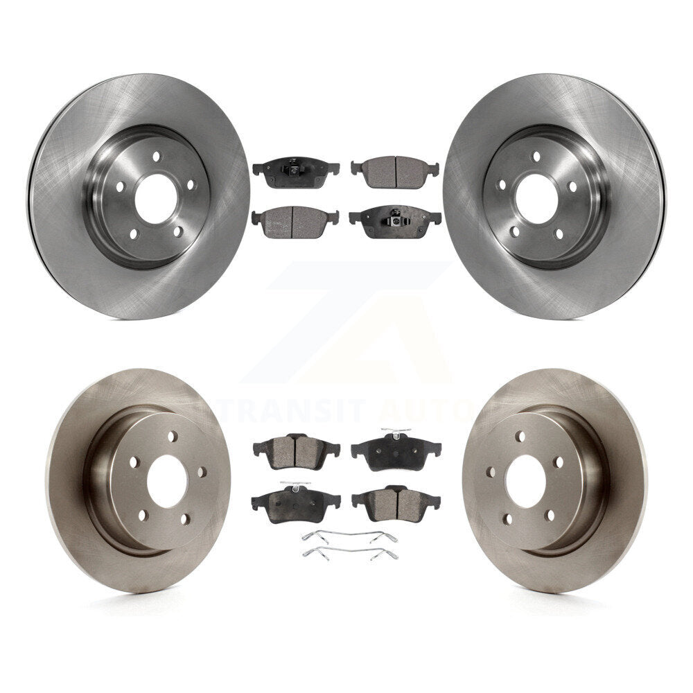 [Avant + Arrière] Kit de Disque et plaquette (semi-métallique) de frein pour Ford Escape Connect K8F-101303