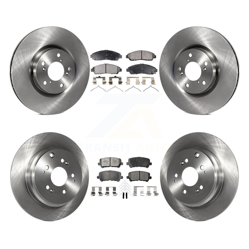 [Avant + Arrière] Kit de Disque et plaquette (semi-métallique) de frein pour Honda Pilot Acura MDX ZDX K8F-101308