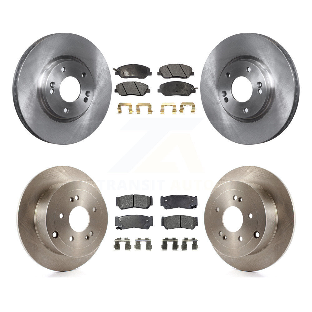 [Avant + Arrière] Kit de Disque et plaquette (semi-métallique) de frein pour 2007-2009 Hyundai Santa Fe K8F-101316