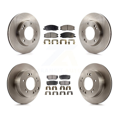 [Avant + Arrière] Kit de Disque et plaquette (semi-métallique) de frein pour 2007-2009 Kia Sorento K8F-101318