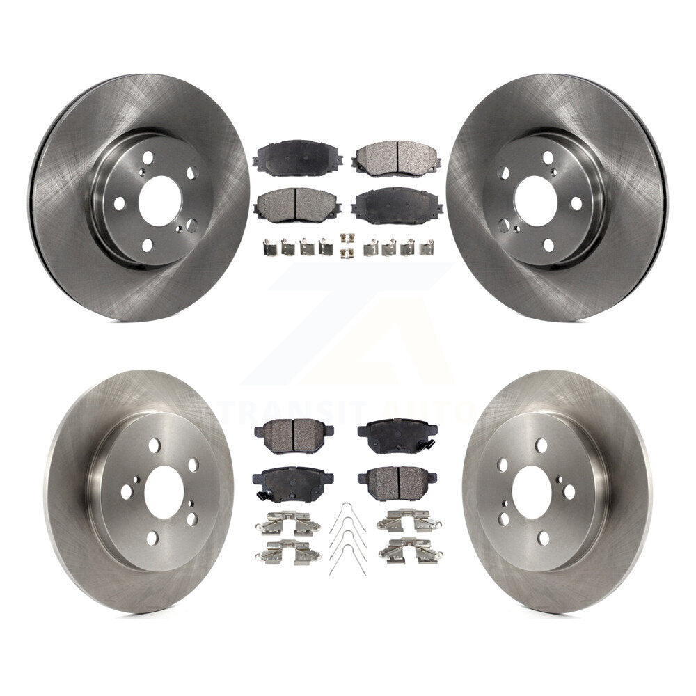 [Avant + Arrière] Kit de Disque et plaquette (semi-métallique) de frein pour Toyota Corolla Matrix Pontiac Vibe K8F-101331