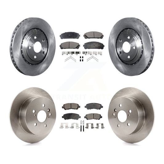 [Avant + Arrière] Kit de Disque et plaquette (semi-métallique) de frein pour 2008-2013 Toyota Highlander K8F-101336
