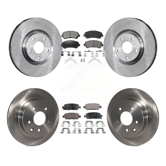 [Avant + Arrière] Kit de Disque et plaquette (semi-métallique) de frein pour 2014-2017 Nissan Juke Nismo RS K8F-101343