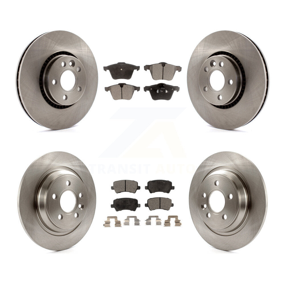 [Avant + Arrière] Kit de Disque et plaquette (semi-métallique) de frein pour Volvo S60 V60 Cross Country V70 K8F-101344