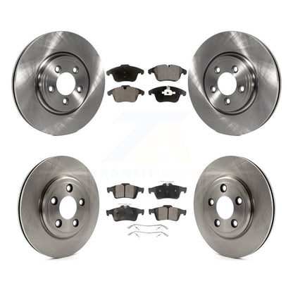 [Avant + Arrière] Kit de Disque et plaquette (semi-métallique) de frein pour 2006 Jaguar Vanden Plas Naturally Aspirated To Chassis VIN #G49700 K8F-101346