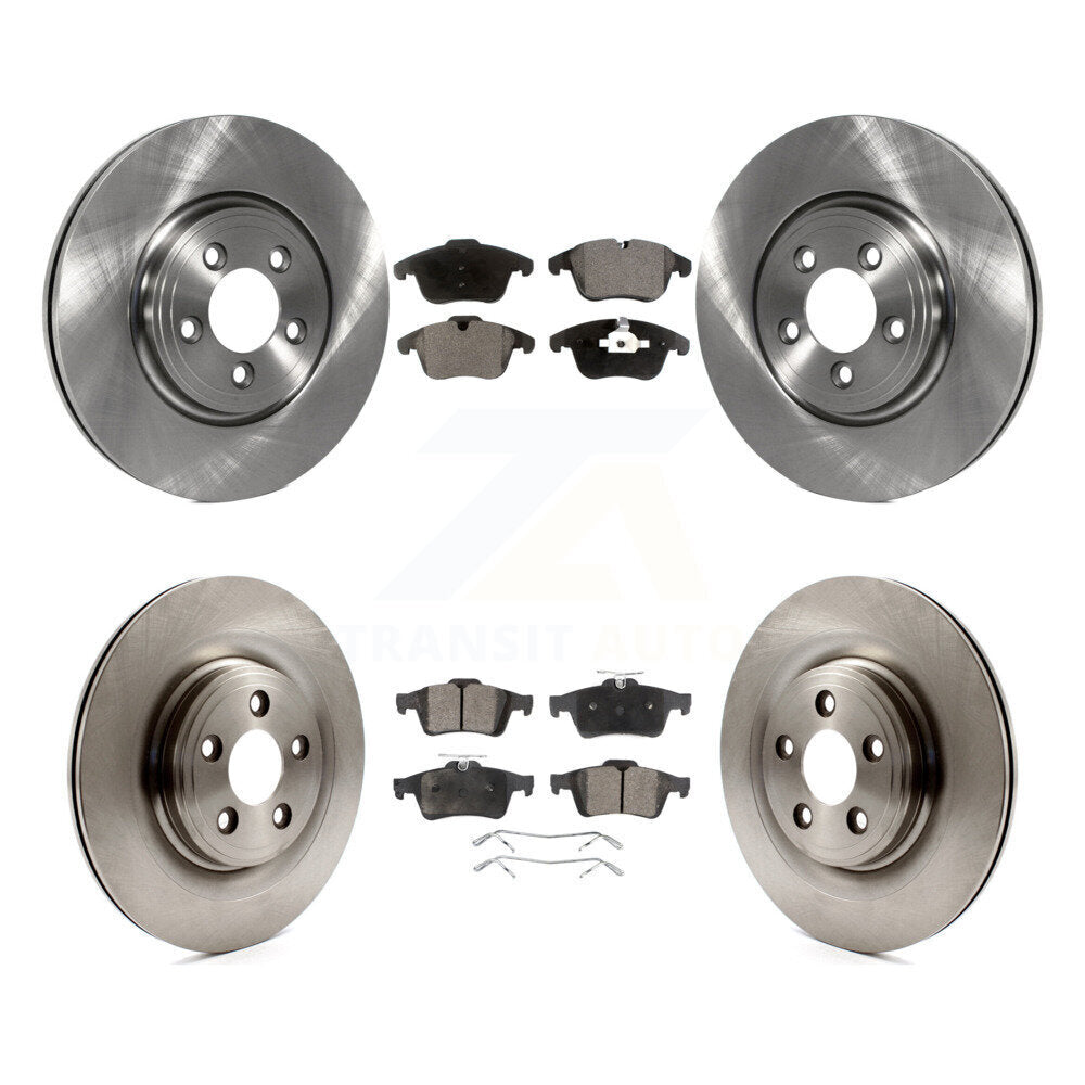 [Avant + Arrière] Kit de Disque et plaquette (semi-métallique) de frein pour Jaguar XF XK Vanden Plas XJ8 S-Type K8F-101347