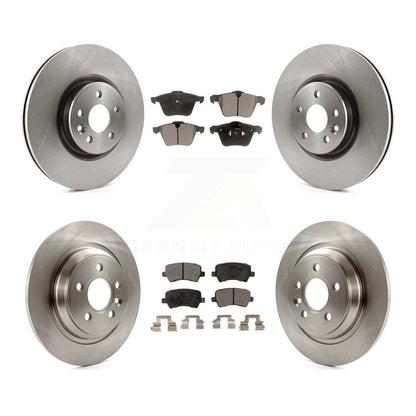 [Avant + Arrière] Kit de Disque et plaquette (semi-métallique) de frein pour Volvo S60 V70 avec 336mm Diameter Rotor K8F-101359