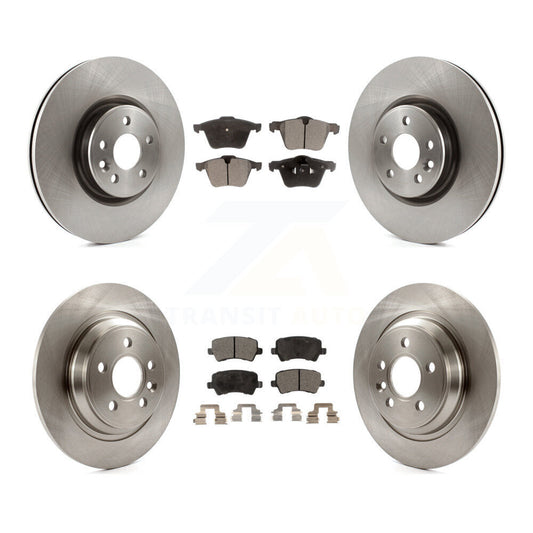 [Avant + Arrière] Kit de Disque et plaquette (semi-métallique) de frein pour Volvo S60 V70 avec 336mm Diameter Rotor K8F-101359