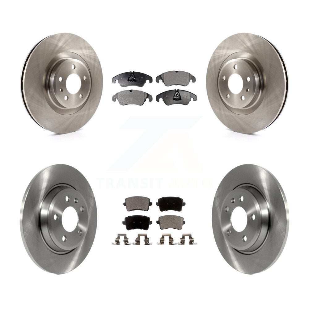 [Avant + Arrière] Kit de Disque et plaquette (semi-métallique) de frein pour 2009-2010 Audi Q5 avec 345mm Diameter Rotor K8F-101364