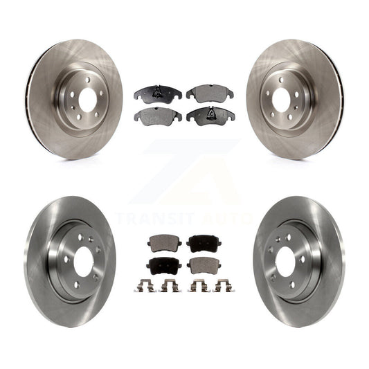 [Avant + Arrière] Kit de Disque et plaquette (semi-métallique) de frein pour 2009-2010 Audi Q5 avec 345mm Diameter Rotor K8F-101364