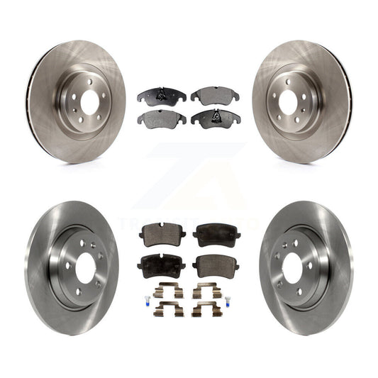 [Avant + Arrière] Kit de Disque et plaquette (semi-métallique) de frein pour 2013 Audi A6 avec 345mm Diameter Rotor K8F-101365