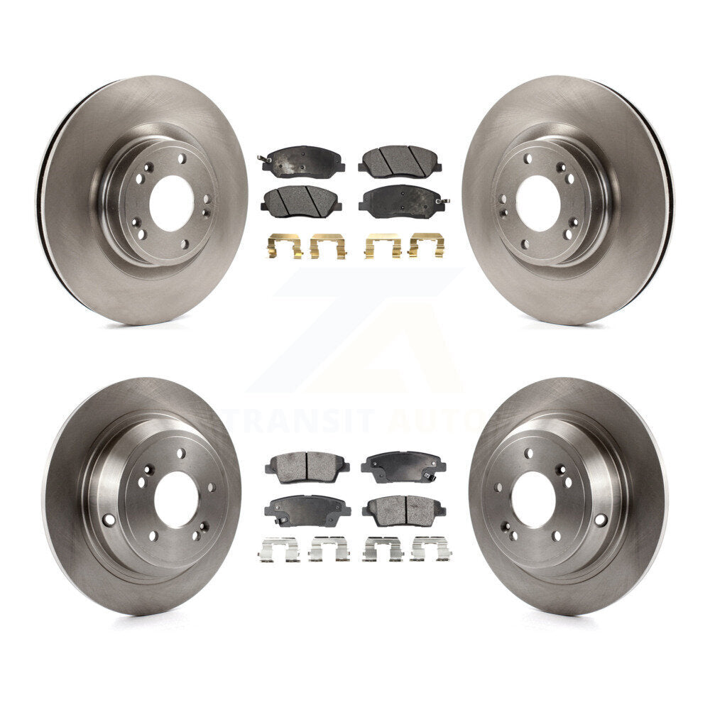 [Avant + Arrière] Kit de Disque et plaquette (semi-métallique) de frein pour Hyundai Genesis 3.8L K8F-101376