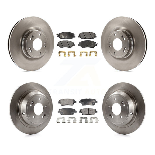 [Avant + Arrière] Kit de Disque et plaquette (semi-métallique) de frein pour Hyundai Genesis 3.8L K8F-101376