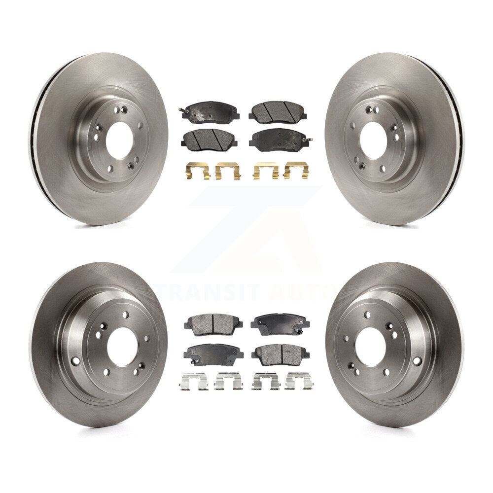 [Avant + Arrière] Kit de Disque et plaquette (semi-métallique) de frein pour 2012 Hyundai Genesis 3.8L K8F-101377