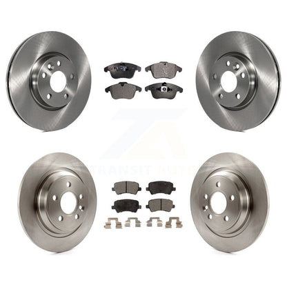 [Avant + Arrière] Kit de Disque et plaquette (semi-métallique) de frein pour 2013-2014 Volvo S60 avec 300mm Diameter Rotor K8F-101378