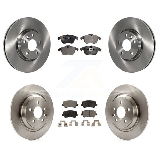 [Avant + Arrière] Kit de Disque et plaquette (semi-métallique) de frein pour 2013-2014 Volvo S60 avec 300mm Diameter Rotor K8F-101378