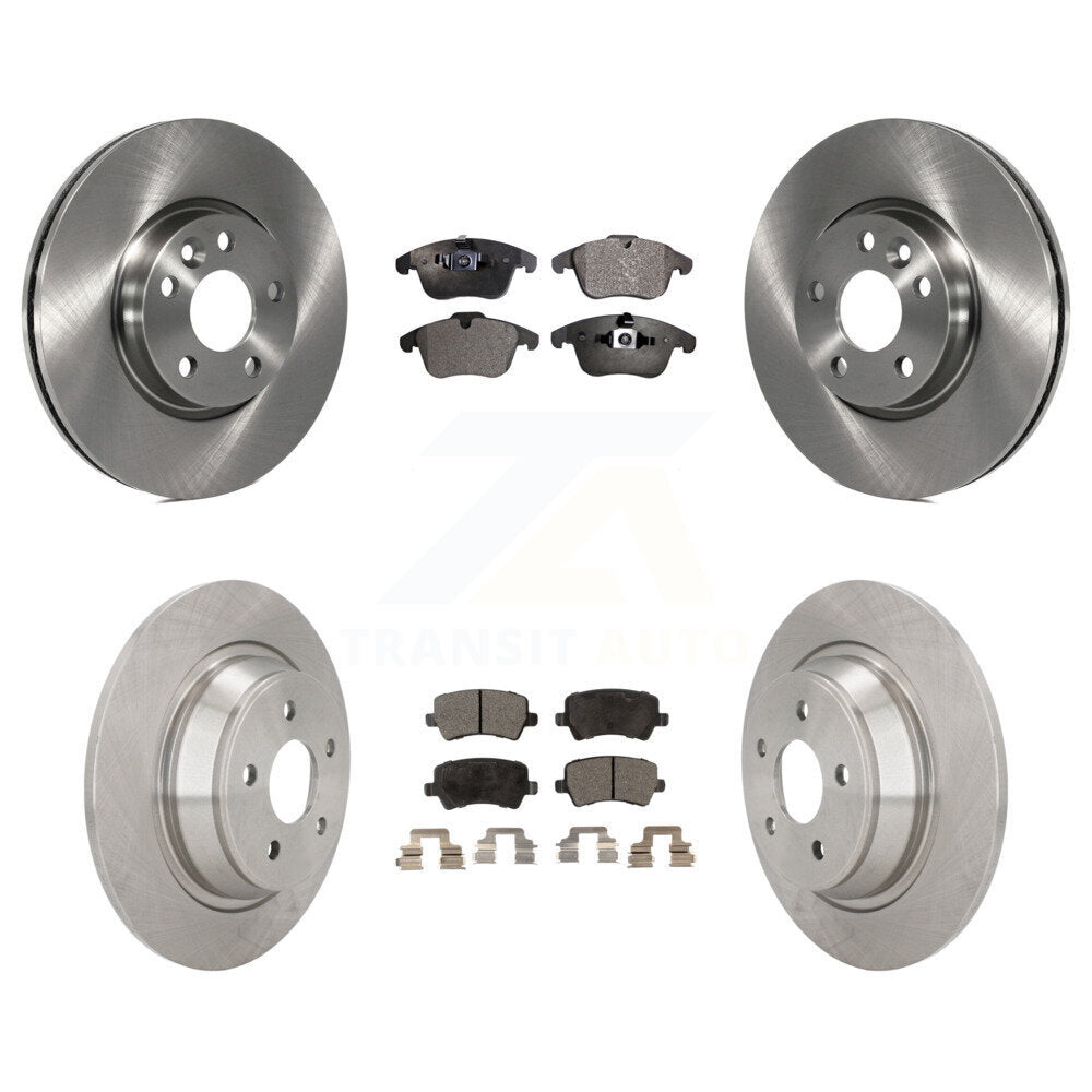 [Avant + Arrière] Kit de Disque et plaquette (semi-métallique) de frein pour 2012-2015 Land Rover Range Evoque K8F-101380