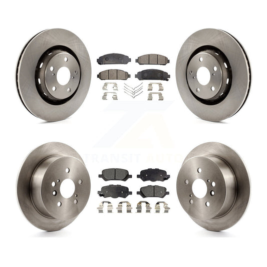 [Avant + Arrière] Kit de Disque et plaquette (semi-métallique) de frein pour 2009-2016 Toyota Venza K8F-101381