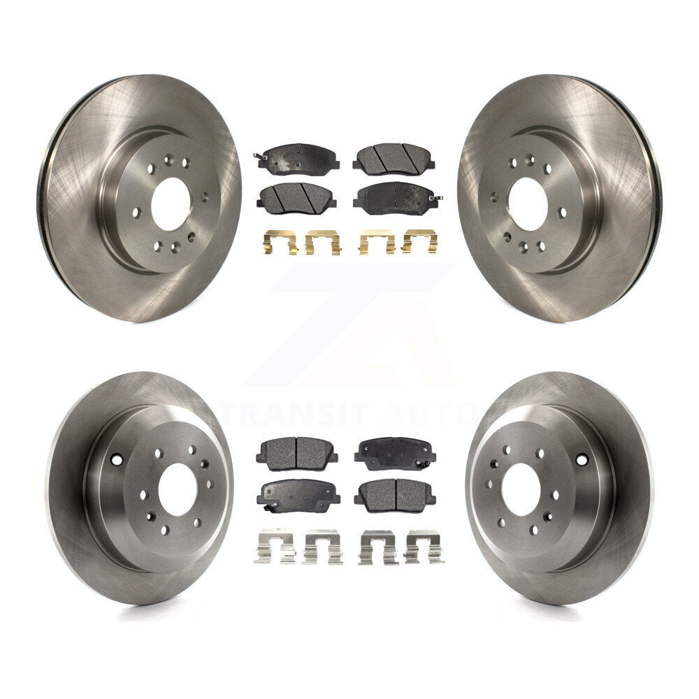 [Avant + Arrière] Kit de Disque et plaquette (semi-métallique) de frein pour 2009-2011 Kia Borrego K8F-101382