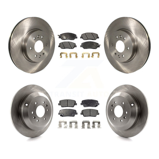 [Avant + Arrière] Kit de Disque et plaquette (semi-métallique) de frein pour 2009-2011 Kia Borrego K8F-101382