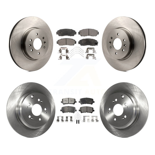 [Avant + Arrière] Kit de Disque et plaquette (semi-métallique) de frein pour 2011-2014 Honda Odyssey K8F-101383