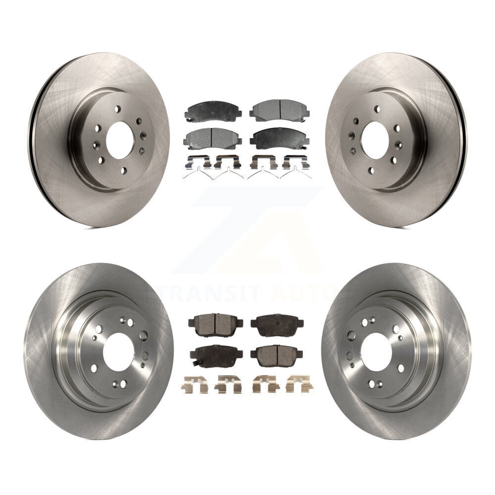 [Avant + Arrière] Kit de Disque et plaquette (semi-métallique) de frein pour 2009-2014 Acura TL K8F-101384