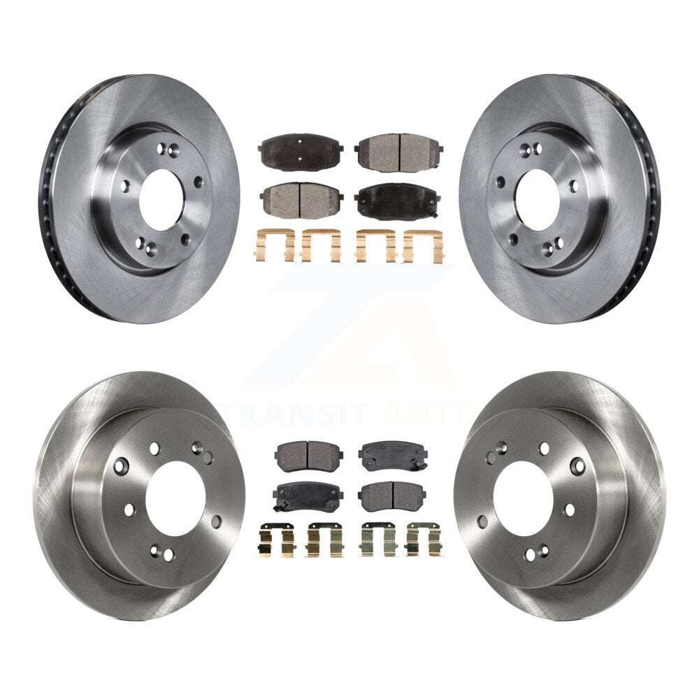 [Avant + Arrière] Kit de Disque et plaquette (semi-métallique) de frein pour Kia Forte Koup Forte5 K8F-101387