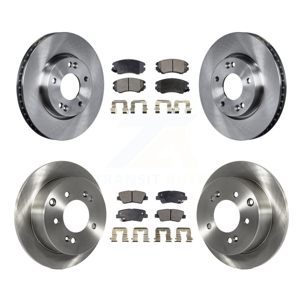 [Avant + Arrière] Kit de Disque et plaquette (semi-métallique) de frein pour 2010-2011 Kia Soul 2.0L K8F-101389