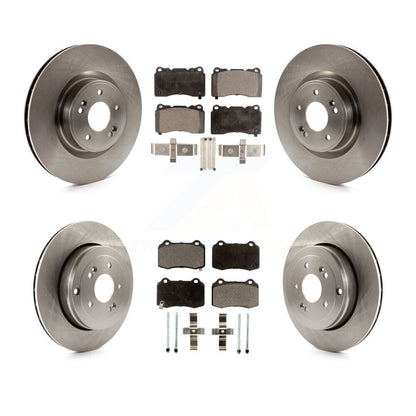 [Avant + Arrière] Kit de Disque et plaquette (semi-métallique) de frein pour Hyundai Genesis Coupe K8F-101390