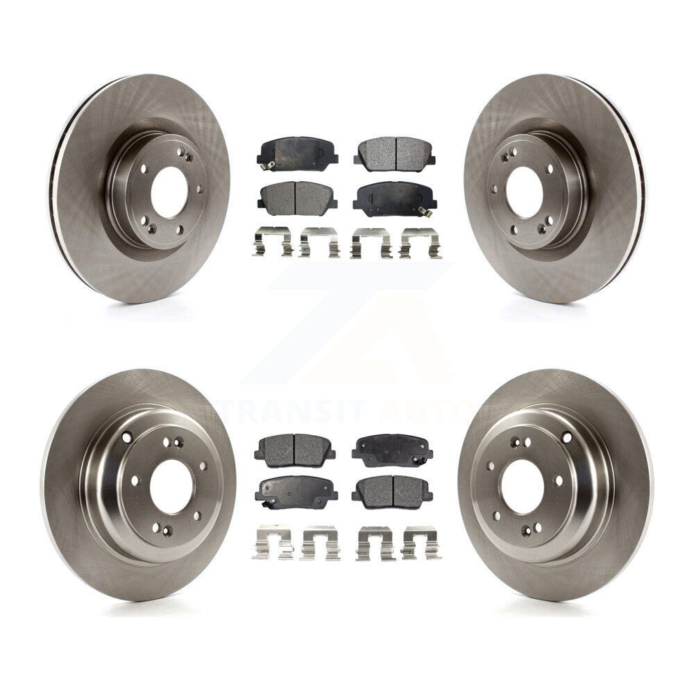 [Avant + Arrière] Kit de Disque et plaquette (semi-métallique) de frein pour Hyundai Genesis Coupe K8F-101391