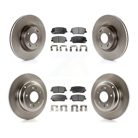 [Avant + Arrière] Kit de Disque et plaquette (semi-métallique) de frein pour Hyundai Genesis Coupe K8F-101391