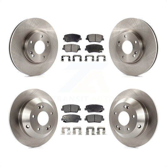 [Avant + Arrière] Kit de Disque et plaquette (semi-métallique) de frein pour Kia Sorento Hyundai Santa Fe K8F-101393 par Transit Auto