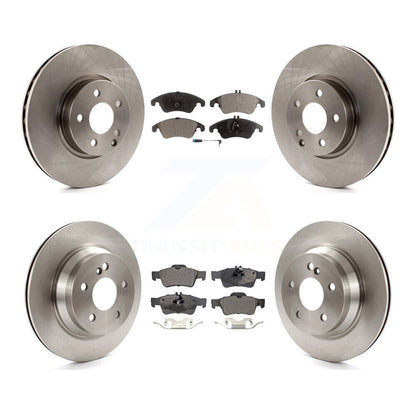 [Avant + Arrière] Kit de Disque et plaquette (semi-métallique) de frein pour Mercedes-Benz E350 E400 avec 322mm Diameter Rotor K8F-101398