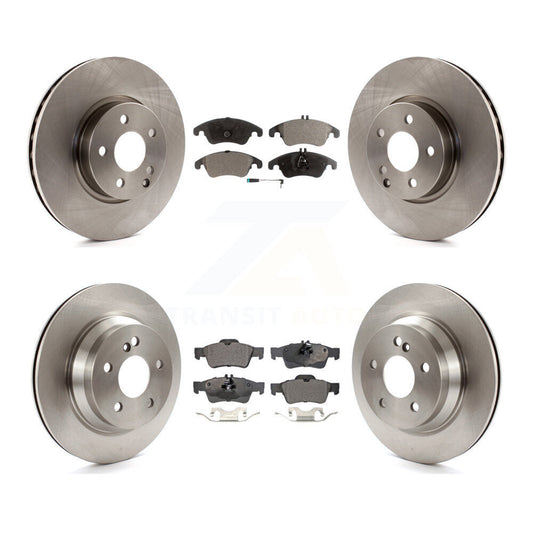 [Avant + Arrière] Kit de Disque et plaquette (semi-métallique) de frein pour Mercedes-Benz E350 E400 avec 322mm Diameter Rotor K8F-101398