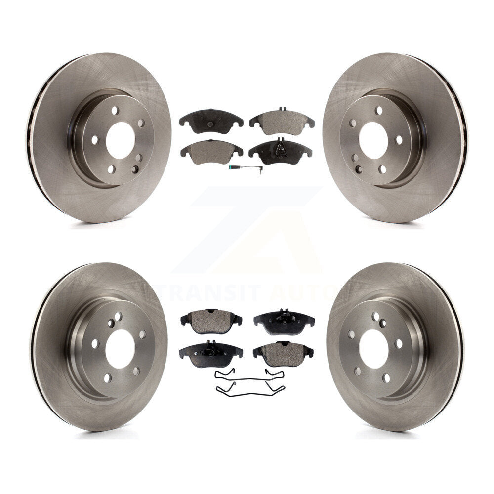 [Avant + Arrière] Kit de Disque et plaquette (semi-métallique) de frein pour Mercedes-Benz E350 C300 C350 K8F-101399