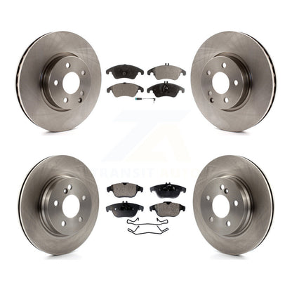 [Avant + Arrière] Kit de Disque et plaquette (semi-métallique) de frein pour Mercedes-Benz E350 C300 C350 K8F-101399