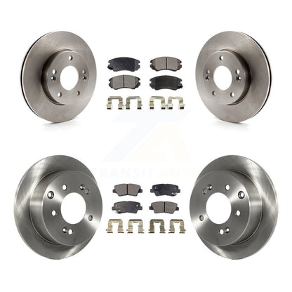 [Avant + Arrière] Kit de Disque et plaquette (semi-métallique) de frein pour 2010-2011 Kia Soul 1.6L K8F-101402