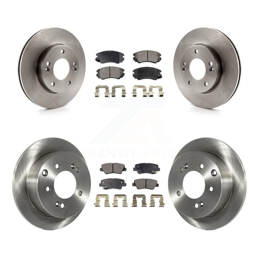 [Avant + Arrière] Kit de Disque et plaquette (semi-métallique) de frein pour 2010-2011 Kia Soul 1.6L K8F-101402