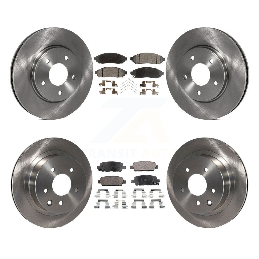 [Avant + Arrière] Kit de Disque et plaquette (semi-métallique) de frein pour Nissan LEAF K8F-101404