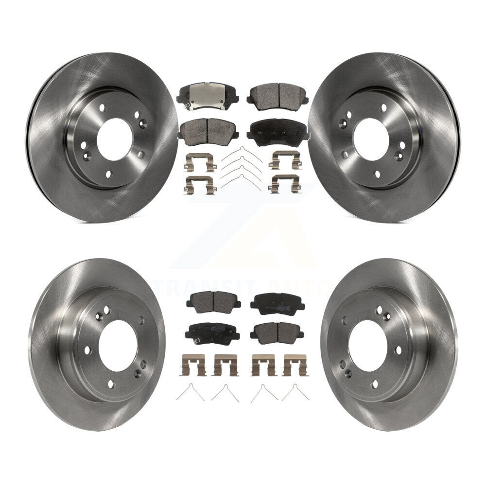 [Avant + Arrière] Kit de Disque et plaquette (semi-métallique) de frein pour Hyundai Veloster Elantra GT K8F-101408