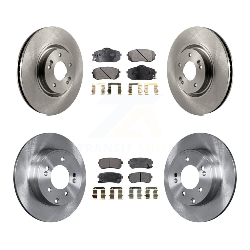 [Avant + Arrière] Kit de Disque et plaquette (semi-métallique) de frein pour Hyundai Tucson Kia Cadenza K8F-101411