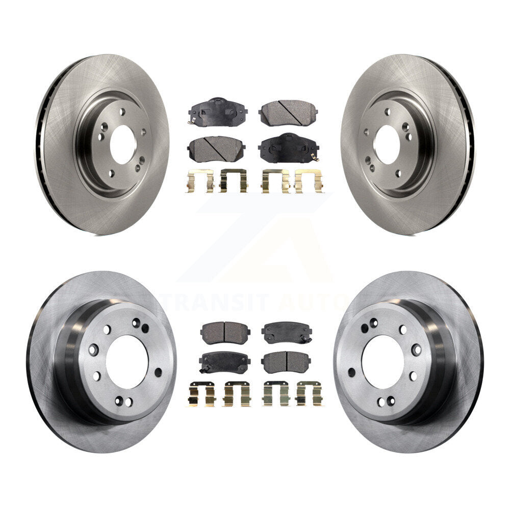 [Avant + Arrière] Kit de Disque et plaquette (semi-métallique) de frein pour 2015 Hyundai Tucson FWD avec FUEL CELL EV (FCEV) engine K8F-101412