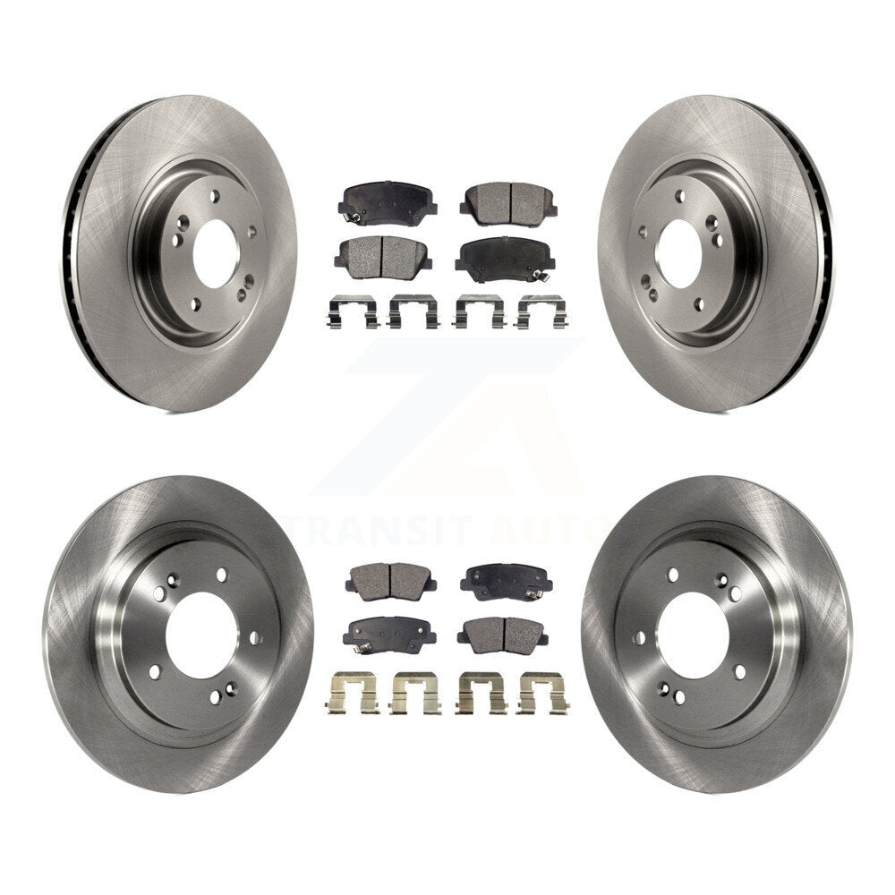 [Avant + Arrière] Kit de Disque et plaquette (semi-métallique) de frein pour 2016-2017 Hyundai Azera Limited K8F-101417