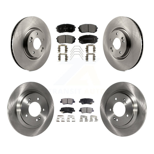 [Avant + Arrière] Kit de Disque et plaquette (semi-métallique) de frein pour 2016 Hyundai Sonata GAS engine avec Electric Parking K8F-101419